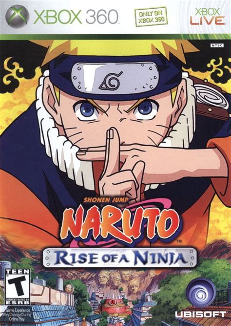 Naruto Rise Of A Ninja 2007 Xbox 360 Box Cover Art