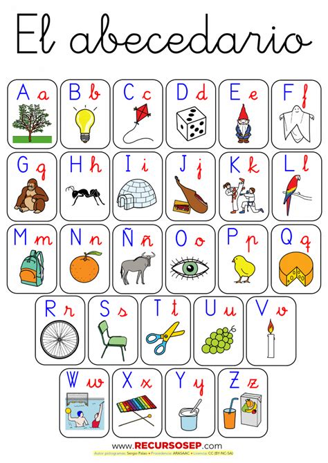 Abecedario Con Pictogramas Para La Asamblea De Educación Infantil