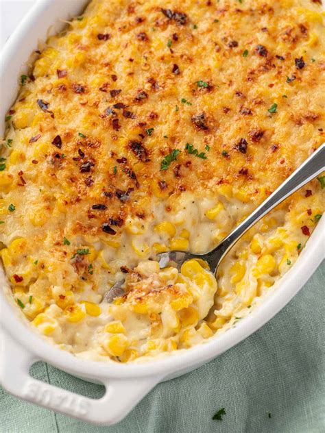Easy Creamy Cheesy Corn Casserole From Scratch The Food Makeup