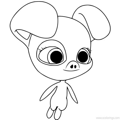 Miraculous Ladybug Kwami Coloring Pages