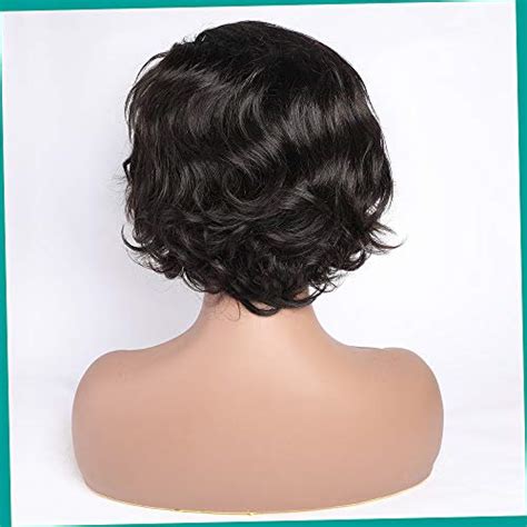 Buy Bob Brazilian Short Bob Pixie Cut Wig Lace Front Curly Human Hair