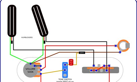 Wiring diagram for 2 humbucker telecaster source. The Guitar Wiring Blog - diagrams and tips: Hot Telecaster Project (with humbuckers)