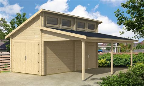 A carport is an excellent supplement to any home. Holzgarage Västervik mit Carport 70