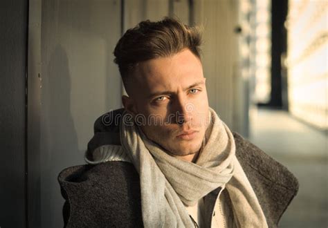 264 Handsome Young Man Outdoor City Setting Winter Stock Photos Free