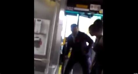 cleveland bus driver uppercut man punches woman after heated argument updated huffpost
