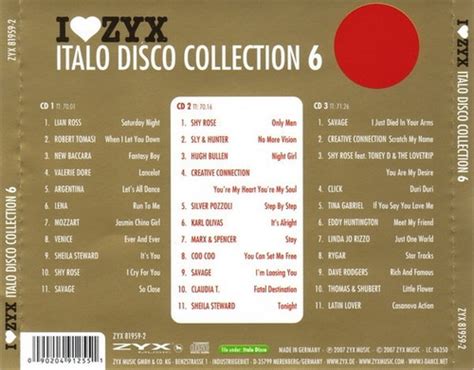 I Love Zyx Italo Disco Collection Vol 6 High Energy Nuevo 40000