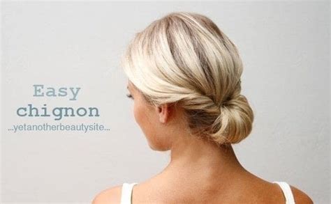 Chignon hairstyles are far from plain or simple. Easy Chignon · How To Style A Chignon · Beauty on Cut Out ...