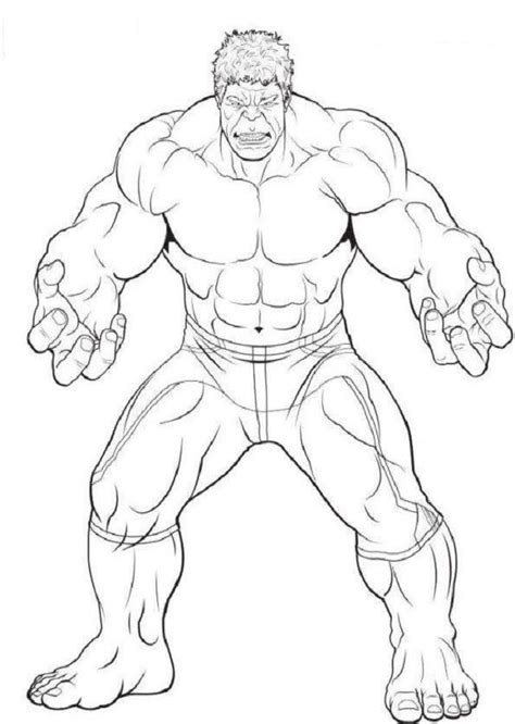Los Vengadores Avengers Hulk Para Colorear Páginas Para Colorear