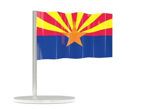 Flag Pin Illustration Of Flag Of Arizona