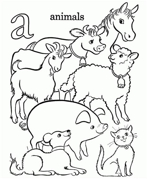Printable Coloring Pages Barn With Animals Coloring Home