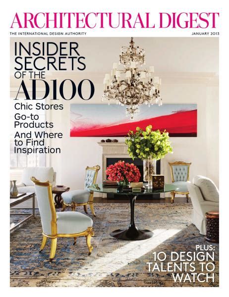 January 2013 Architectural Digest