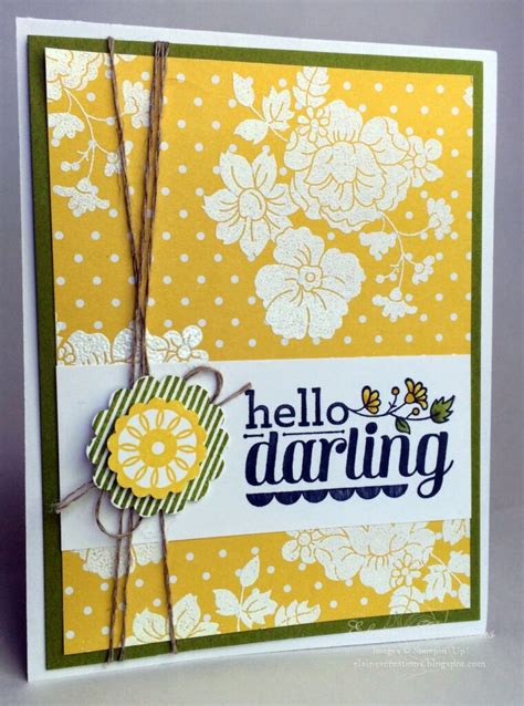 Hello Darling Flower Card Sweet Stampin With Elaine S Creations