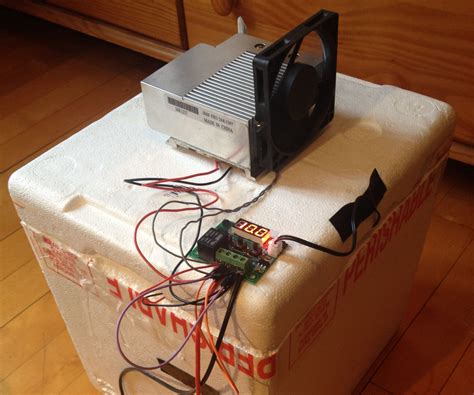 Homemade Peltier Cooler Fridge With Temperature Controller Diy 6