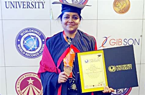 World Record University Conferred Doctoral Degree On Chef Lata Tandon