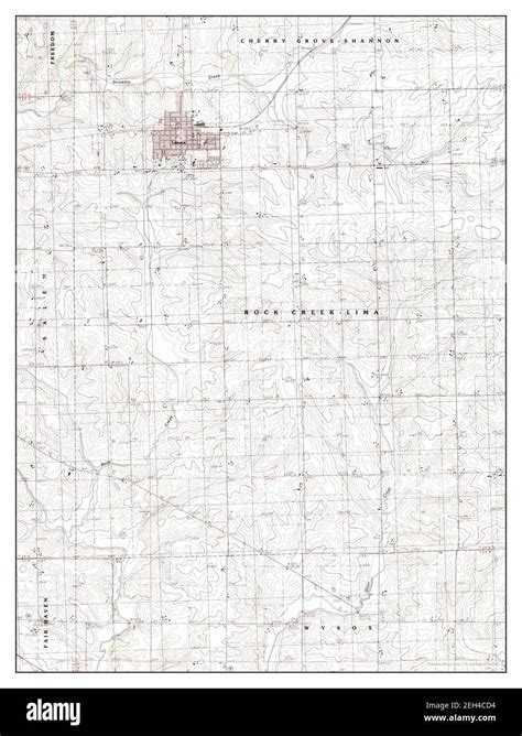 Lanark Illinois Map 1985 124000 United States Of America By