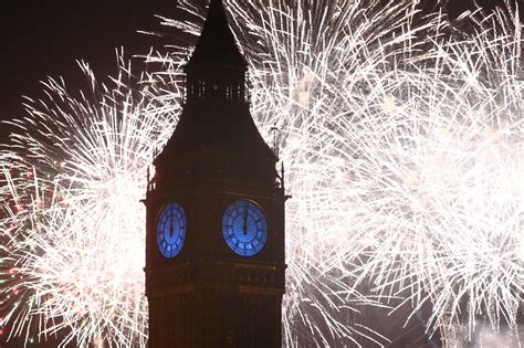 Fireworks Lit Up The London Skyline And Big Ben Just After Midnight