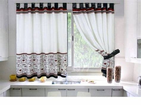Las cortinas modernas 2018 para la cocina vienen con una gran variedad de diseños y colores. Cómo hacer una cortina para la cocina - Bricolaje10.com