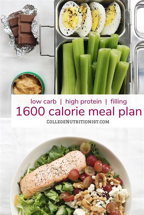 1600 Calorie Filling Low Carb Meal Plan With Salmon And Celery Low