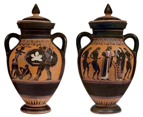 An Attic Black Figured Amphora Type B Attributed To Group E Circa
