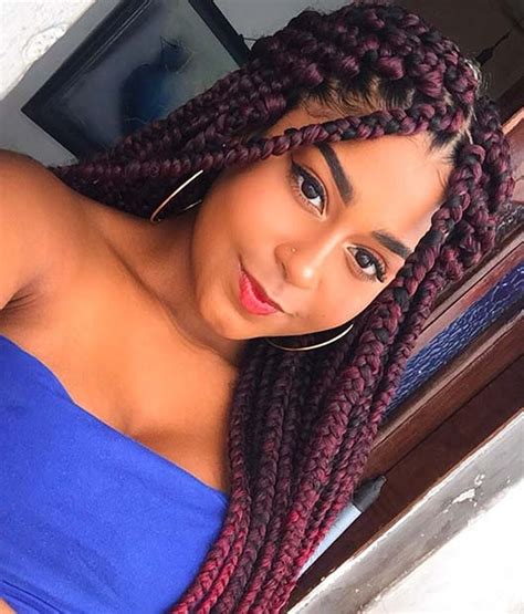 43 Pretty Box Braids With Color For Every Season Page 3 Of 4 Stayglam