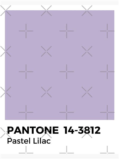Pantone Pastel Lilac Poster For Sale By Fabibar Redbubble