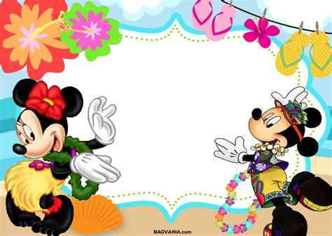 Free Mickey Mouse Summer Birthday Invitations Free Printable Birthday