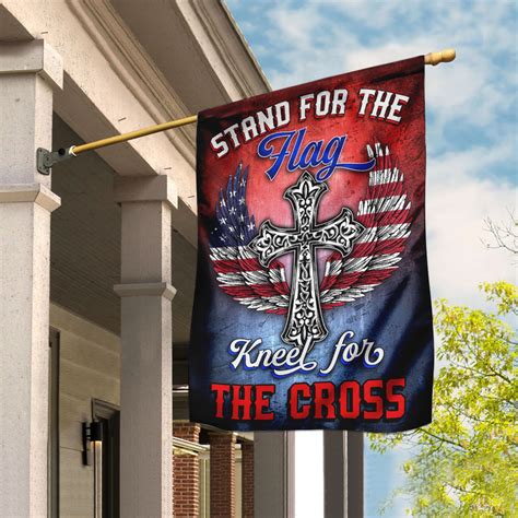 Stand For The Flag Kneel For The Cross Flag Qnk327f Flagwix