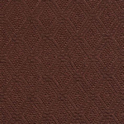 E552 Brown Diamond Jacquard Woven Upholstery Grade Fabric By The Yard