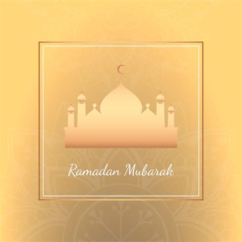 Free Vector Ramadan Card Illustration
