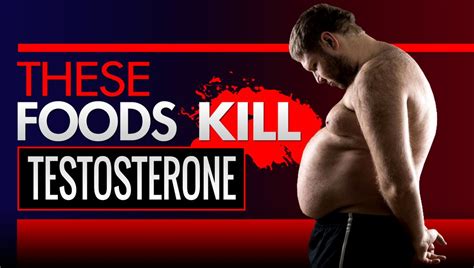 Soy pr​​​​oduc​​​​ts can shut down your body's production of testosterone the problem with soy is that it contains isoflavones (daidzein, genistein, and glycitein, to be specific). Revealed: 5 Foods That Kill Testosterone And Cause Belly ...
