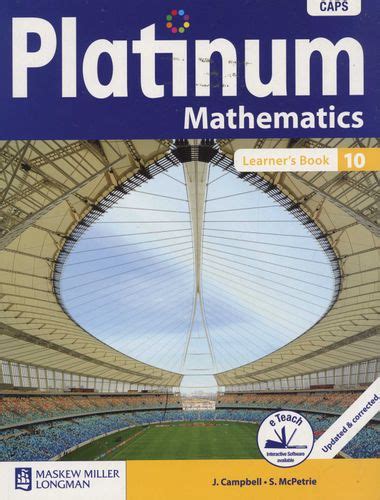Platinum Mathematics Caps Grade 10 Learners Book