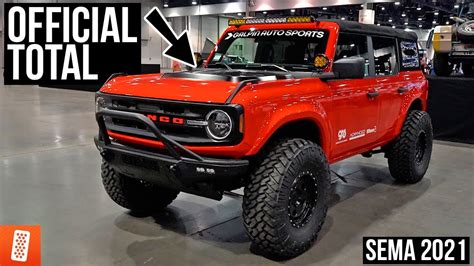 Counting All Of The New 2021 Ford Broncos At Sema 2021 Youtube
