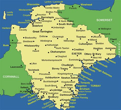 Map Of Devon Pictures To Pin On Pinterest Pinsdaddy