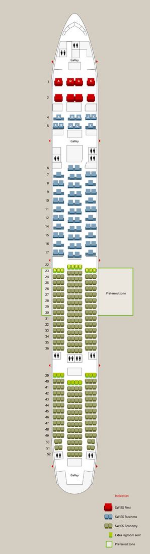 Swiss Air Seat Map Boeing 777 300er Boeing 777 Boeing Swiss Air