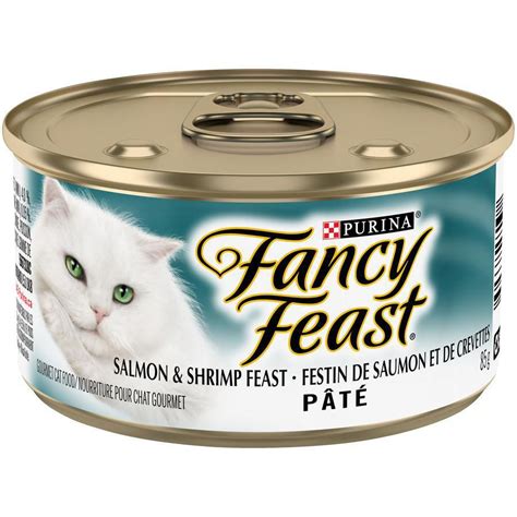 Fancy feast creates gourmet flavours to offer a range of cat food that will delight your cat. Fancy Feast Salmon & Shrimp Pate Wet Cat Food | Walmart Canada