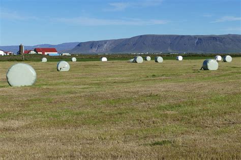 Landscape Iceland Nature Agriculture Mountains 12 Inch By 18 Inch