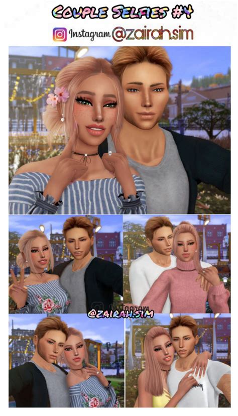 Sims 4 Cc Custom Content Couple Pose Pack Couple Selfies 4 By