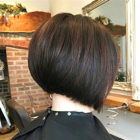 Short stacked swing bob haircut. 20 Collection of Modern Swing Bob Hairstyles With Bangs