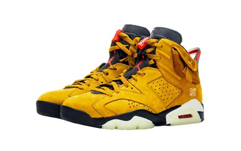 Jordan × Travis Scott Air Jordan 6 Yellow Sneakers Whats On The Star