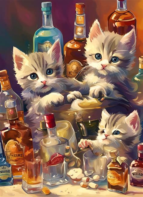 Drunk Kittens Ai Generated Artwork Nightcafe Creator