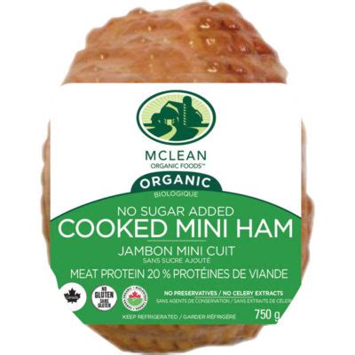Fully Cooked Organic Mini Ham G Mclean Meats Clean Deli Meat