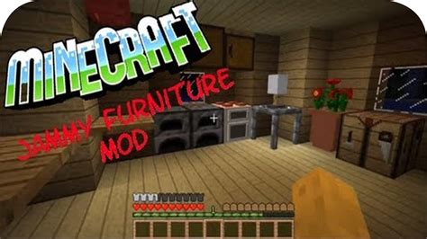 Minecraft Jammy Furniture Mod Modvorstellung Youtube