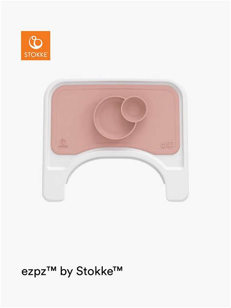Stokke Ezpz Silicone Mat For Steps Tray Pink At John Lewis And Partners