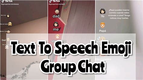 Text To Speech Emoji Group Chat Conversations Tiktok Youtube