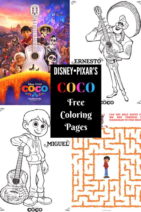 Free Printable Coloring Pages For Disney Pixars Coco Clever Housewife