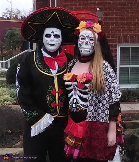 Day Of The Dead Couple Halloween Costume Diy Costumes Under 45