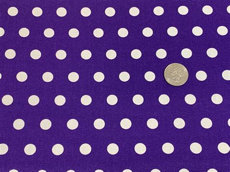 purple polka dot print fabric by the yard purple with 1 etsy