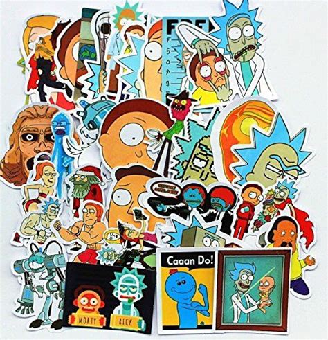 Anant 35pcs Lastest Rickandmorty Drama Stickers Decal For Snowboard