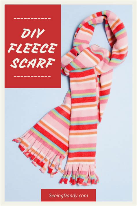 No Sew Fleece Scarf That Kids Can Even Make Seeing Dandy Blog