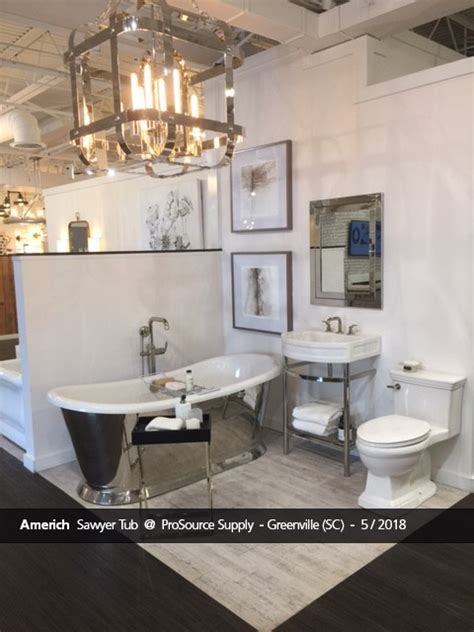 Outside in leisure products telephone: Sawyer freestanding bathtub displayed at Prosource Supply ...